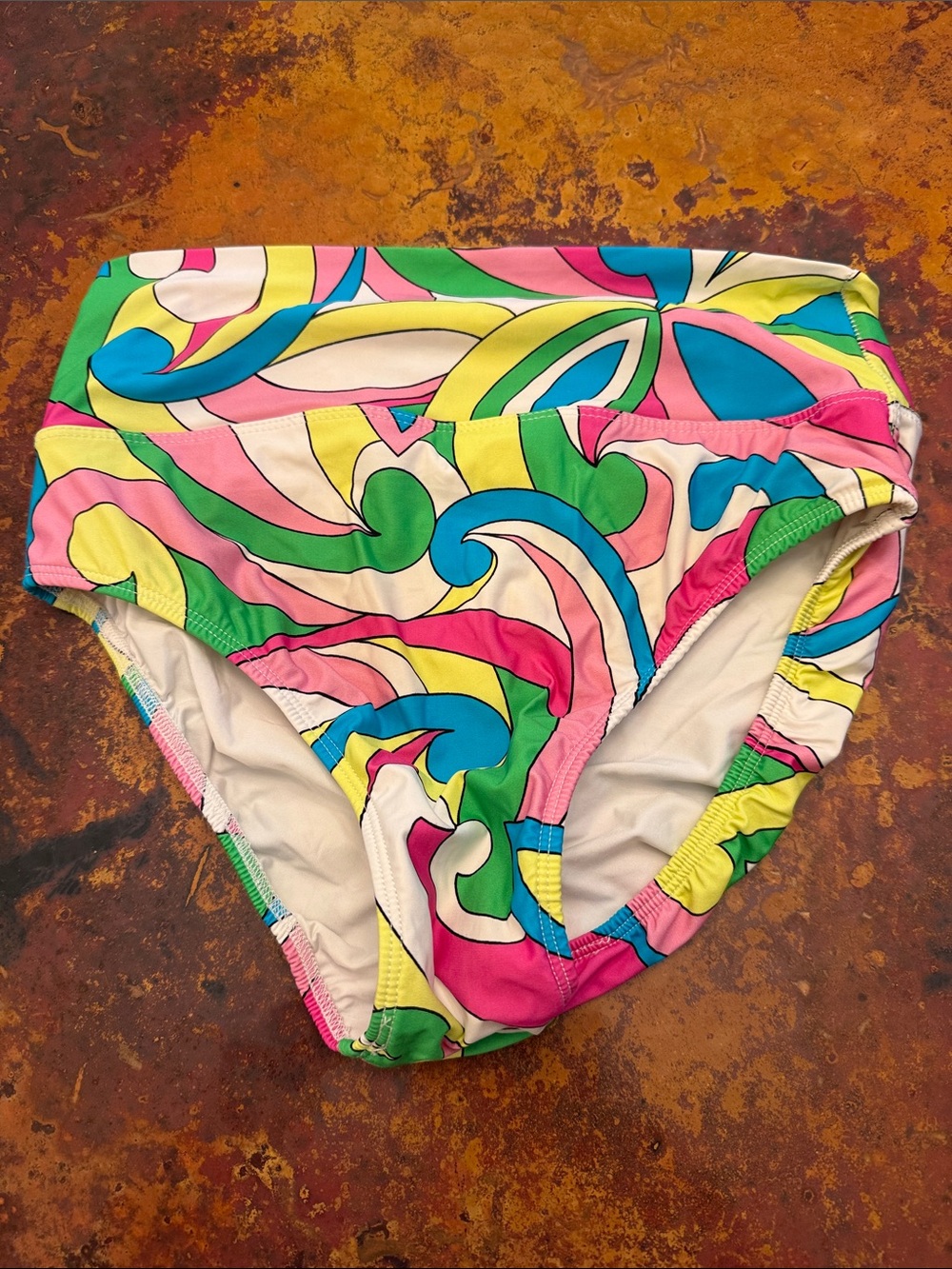 Tara Grinna Style 213 style bottoms colorful pattern size 8
